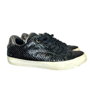 Zadig&Voltaire Women’s Python Leather Low sneakers - Size 5, black